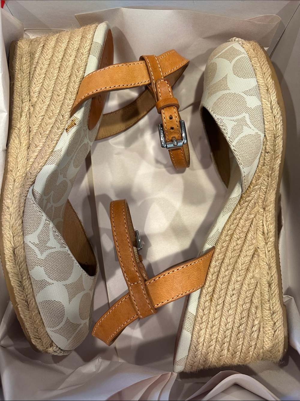 NEW! COACH MONOGRAM ESPADRILLES!